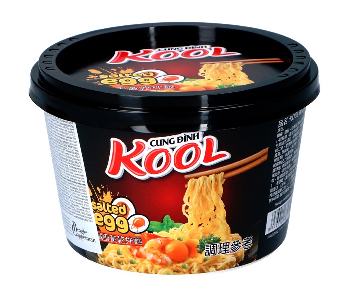KOOL Salted Egg Bowl instant noodles - Cung Dinh 90g.